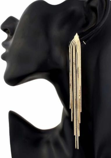 Gold Tassel Earrings